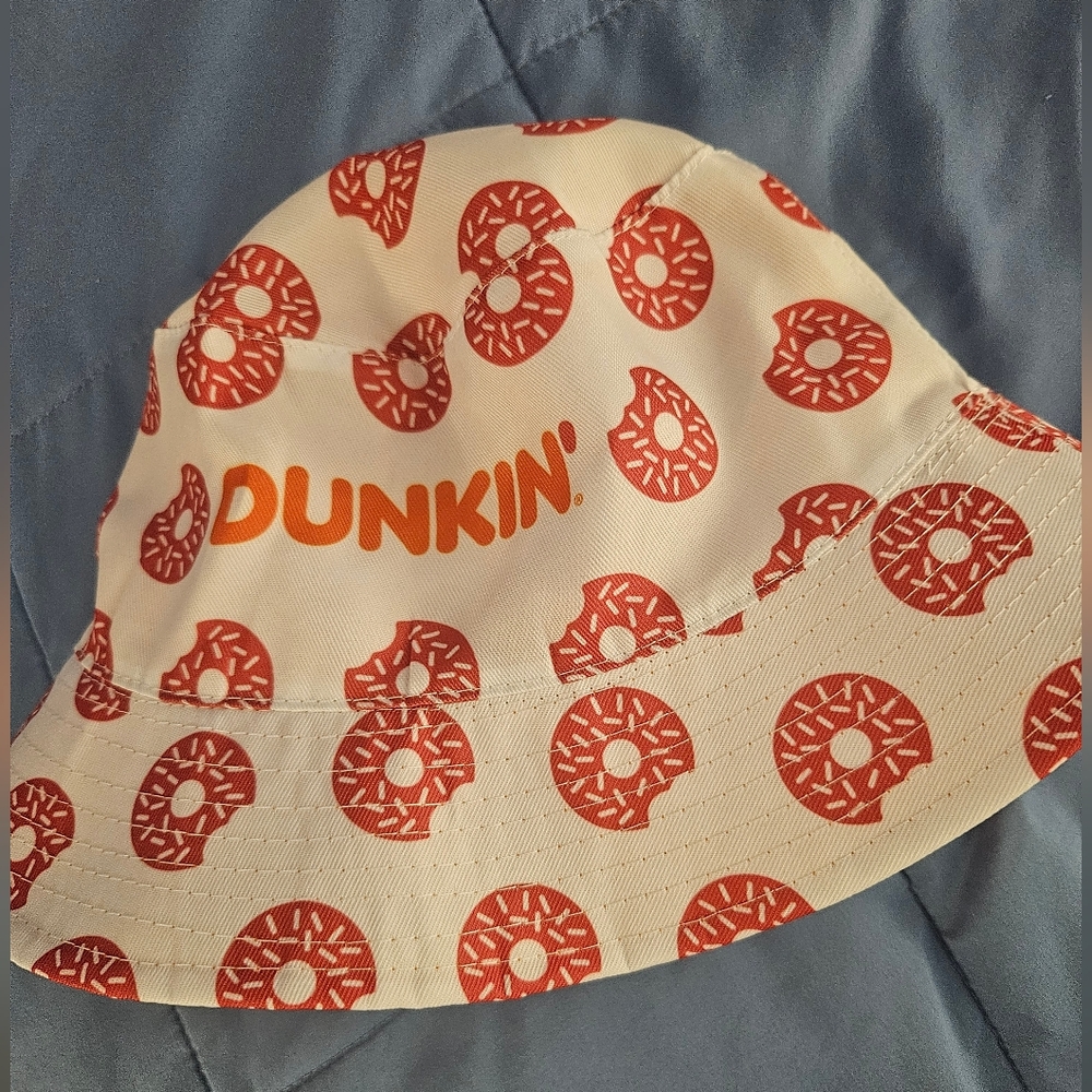 Rare HTF Dunkin Donuts Reversible Bucket Hat